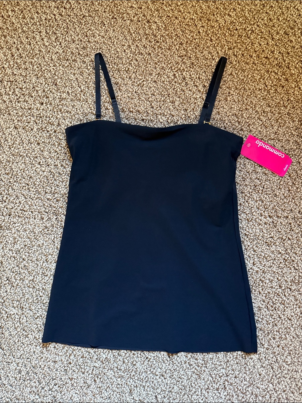 Commando Black Slim Adjustable Cami